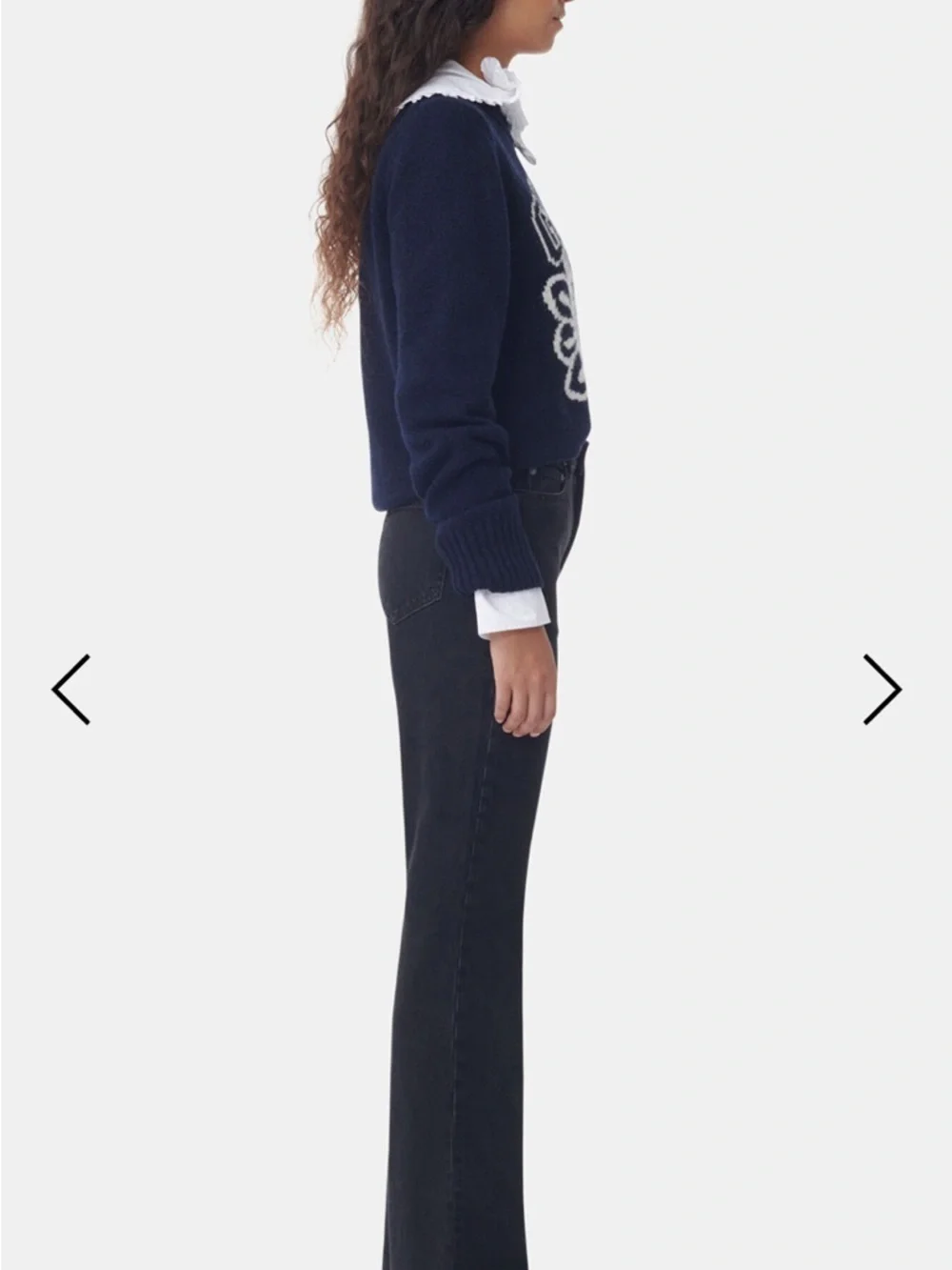 Ganni Black High-Rise Betzy Jeans